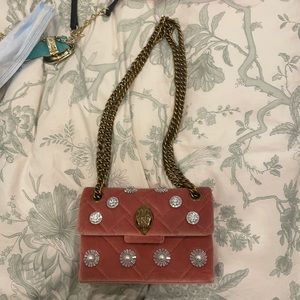 Kurt Geiger London Mini Kensington Velvet  Bag